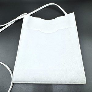 HERMES White Evercalf Leather Onimaitou Crossbody Bag
